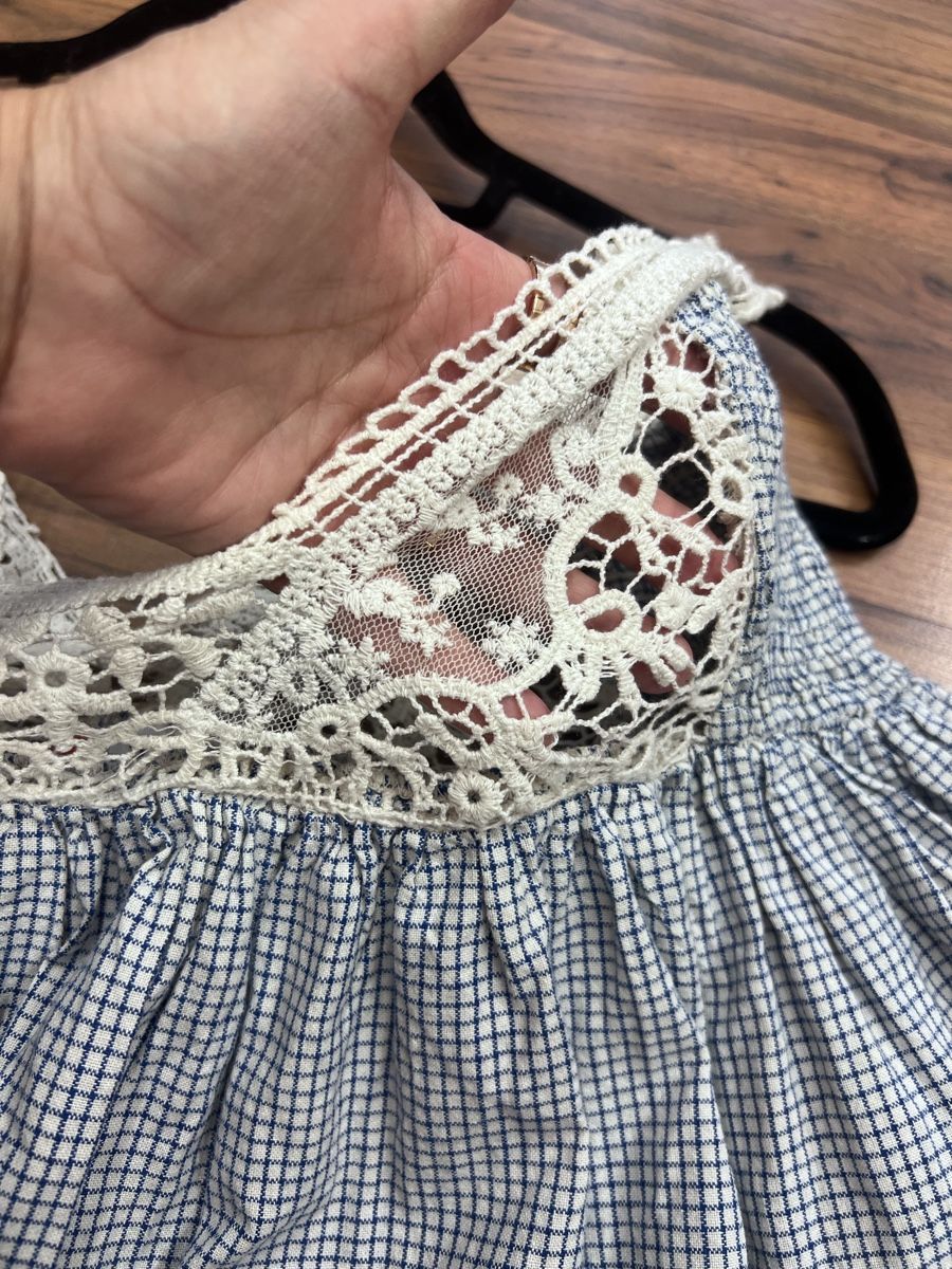 Ewa I Walla Tuniche: Bluse Eva Walla  Tunika  Karo mit Spitze Grösse S – Nuovo (secondo la descrizione) da Burgdorf venduto da puppennetz 3