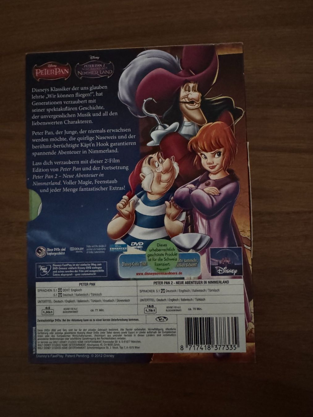 Alle DVDs: Disney Peter Pan Teil 1 und 2 - DVD – Gebraucht aus Winterthur von Malve00 2