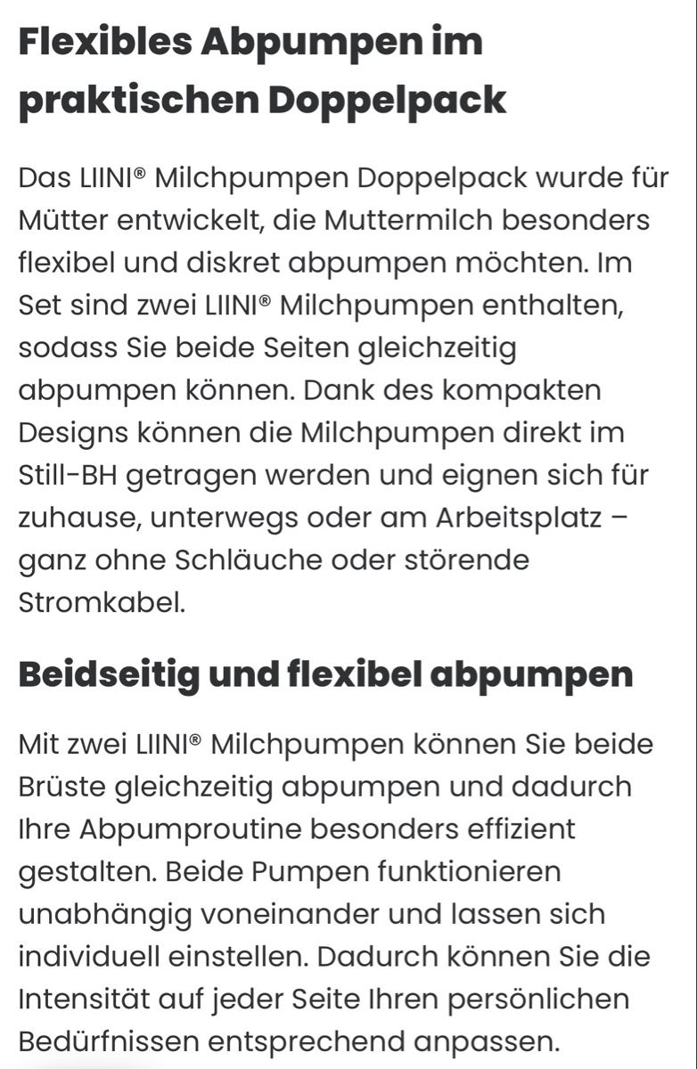 Stillzubehör: Liini Doppelmilchpumpe – Gebraucht aus Bäretswil von serainaweiss 7