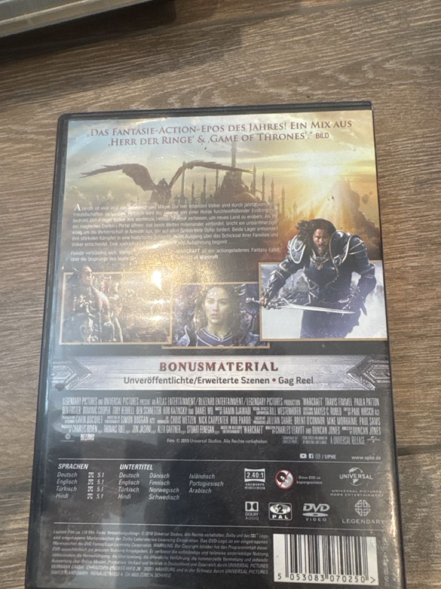 Tutti i DVDs: DVD Warcraft The Beginning guter Zustand – Usato da Beinwil am See venduto da noxno 1