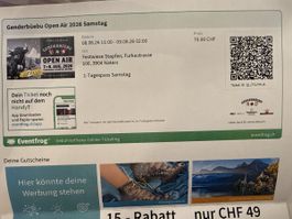 Genderbüebu Open Air 2026 1-Tagespass Samstag