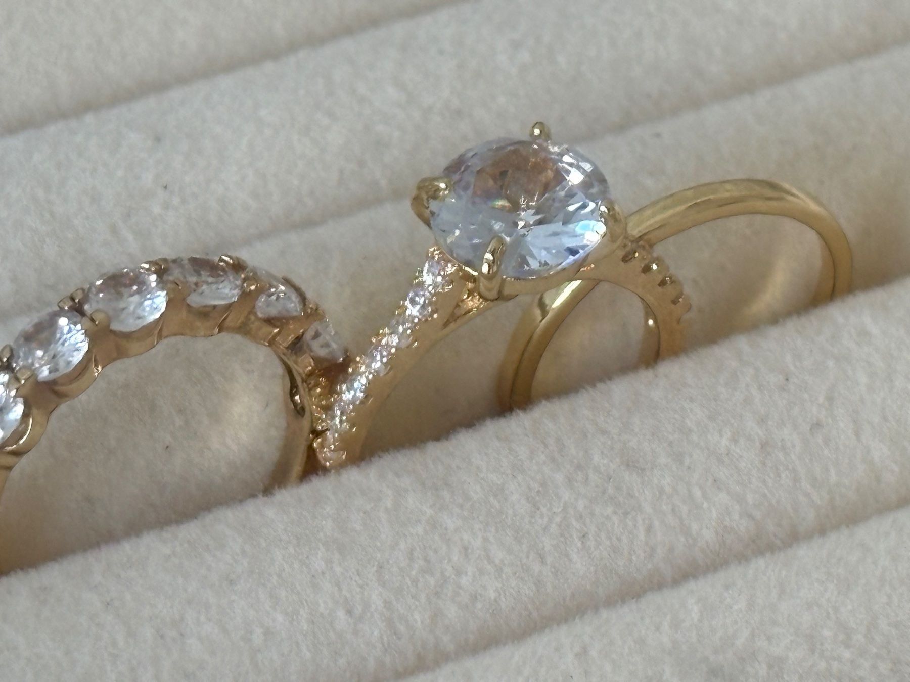 Ringe: Luxus Elegante Trio Gr:17/7 Ring   Farbe: Gold – Neu (gemäss Beschreibung) aus Bremgarten AG von nullpunktnull 2