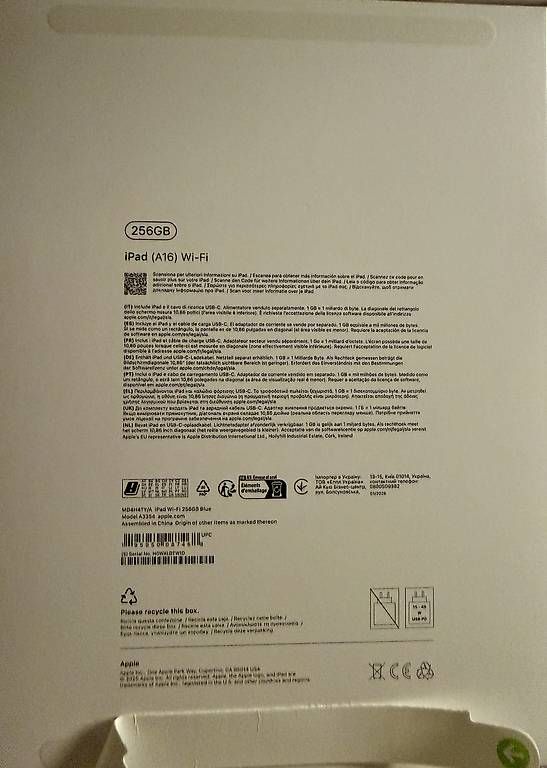 Tablet PC: iPad wifi 256gb 2026 – Nuovo e nell'imballaggio originale da Bouveret venduto da mar_68vh 1