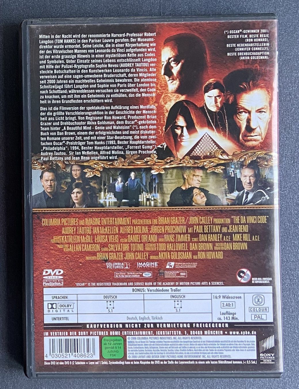 Alle DVDs: DVD  "The Davinci Code Sakrileg" Tom Hanks – Gebraucht aus Böckten von Hansi36 2