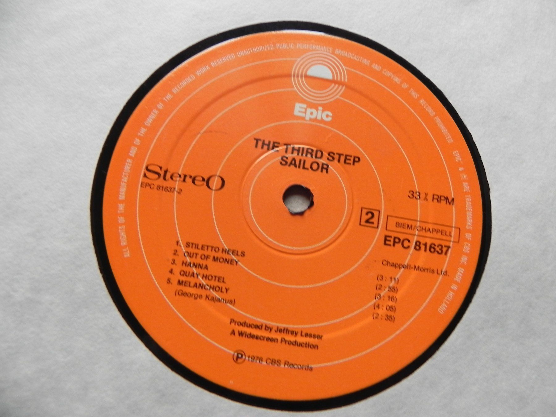 Dischi in vinile: LP brit. Pop Band Sailor 1976 The Third Step – Usato da Siebnen venduto da krimsie 5