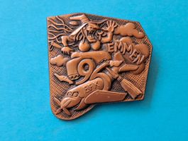 Fasnachts Plakette Emmen Kupfer 1986 (y462)