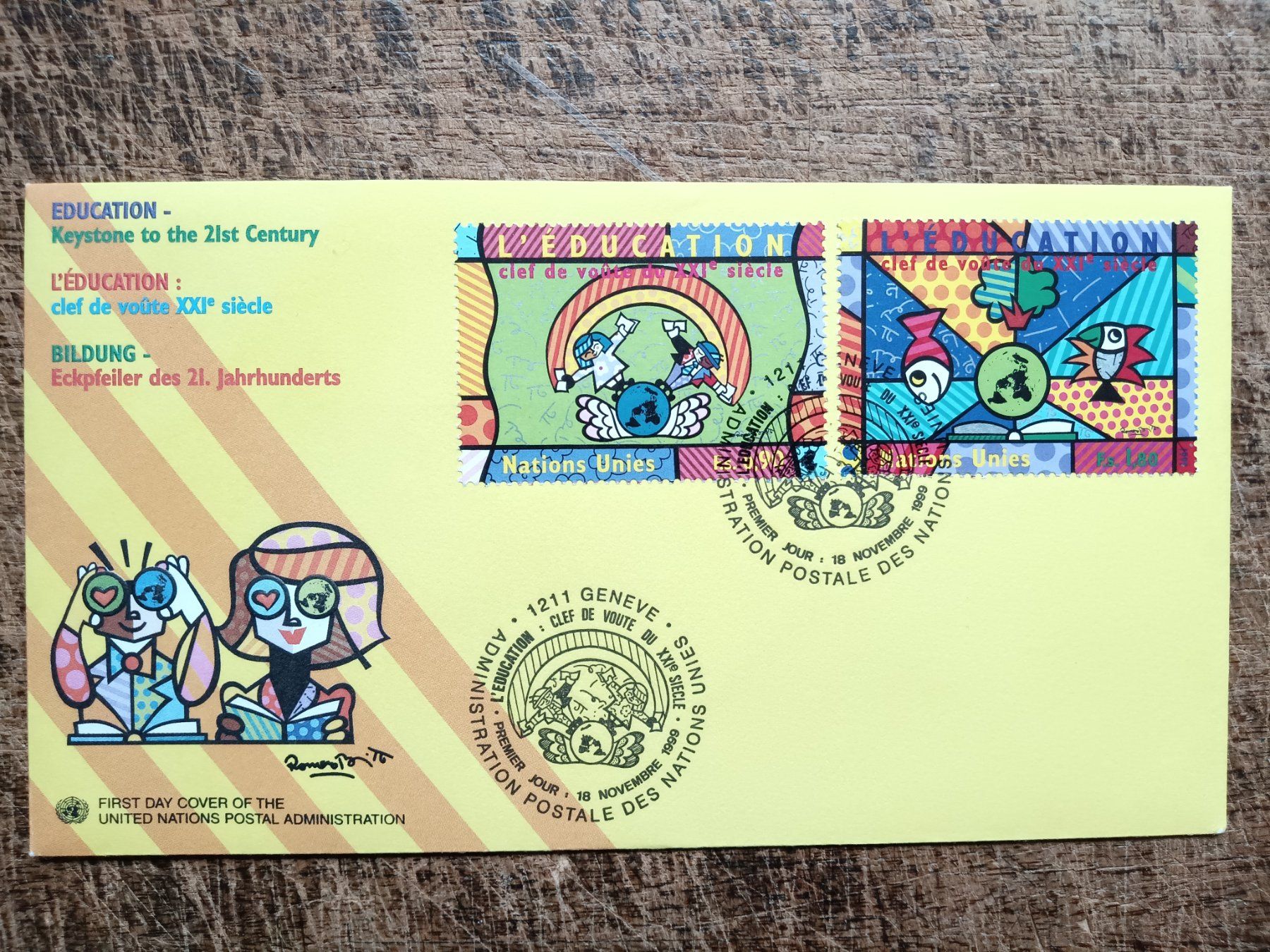 Tutti i francobolli: UNO Genf 1999 FDC – Usato da Sissach venduto da eriluz