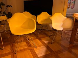 4x Stk. Vitra Eames Plastic Armchair DAR Stuhl