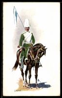 O. Merte: Soldat in grün-weisser Unifor