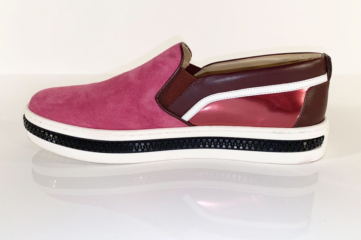 Sergio Rossi Scarpe da donna: Sergio Rossi Slipper Slip on Wildleder Gr. 41 – Nuovo (secondo la descrizione) da Ballwil venduto da ClassicGallery 1