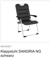 Klappstuhl BRUNNER SANGRIA NG schwarz Metall/Stoff