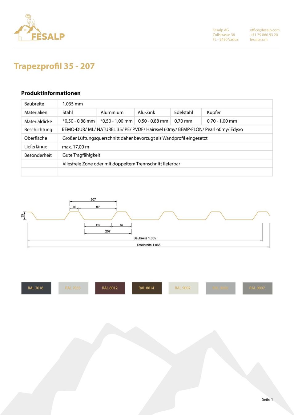 Altri materiali per l'edilizia: Trapezblech/ Holzabdeckung/ Scheunendach/Restposten – Nuovo e nell'imballaggio originale da Vaduz venduto da FESALP 3