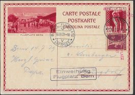 1929 Bild-PK Flugplatz Einweihung BERN - BASEL schön ab 1.-