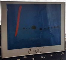 Miró Farbreproduktion im Glasrahmen – wie neu AKTION%%