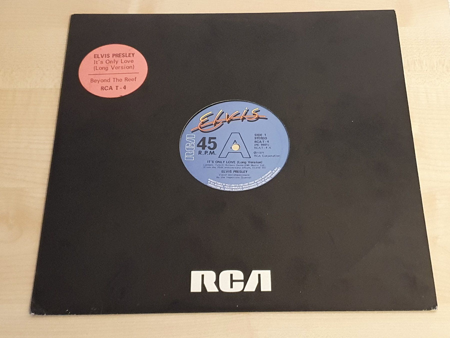 Schallplatten: Elvis Maxi Single Its Only Love – Gebraucht aus Uerschhausen von Burton77