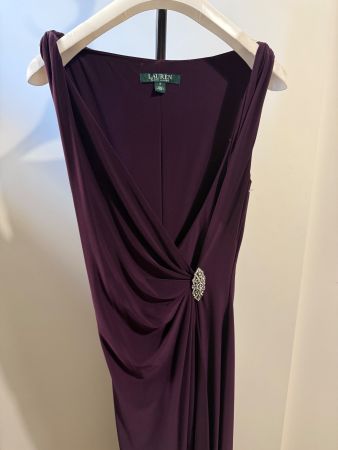 Lauren Kleid, Grösse 2, Lila, Elegant