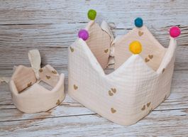 Geburtstagskrone für Kinder & Puppe - handgemachtes Unikat