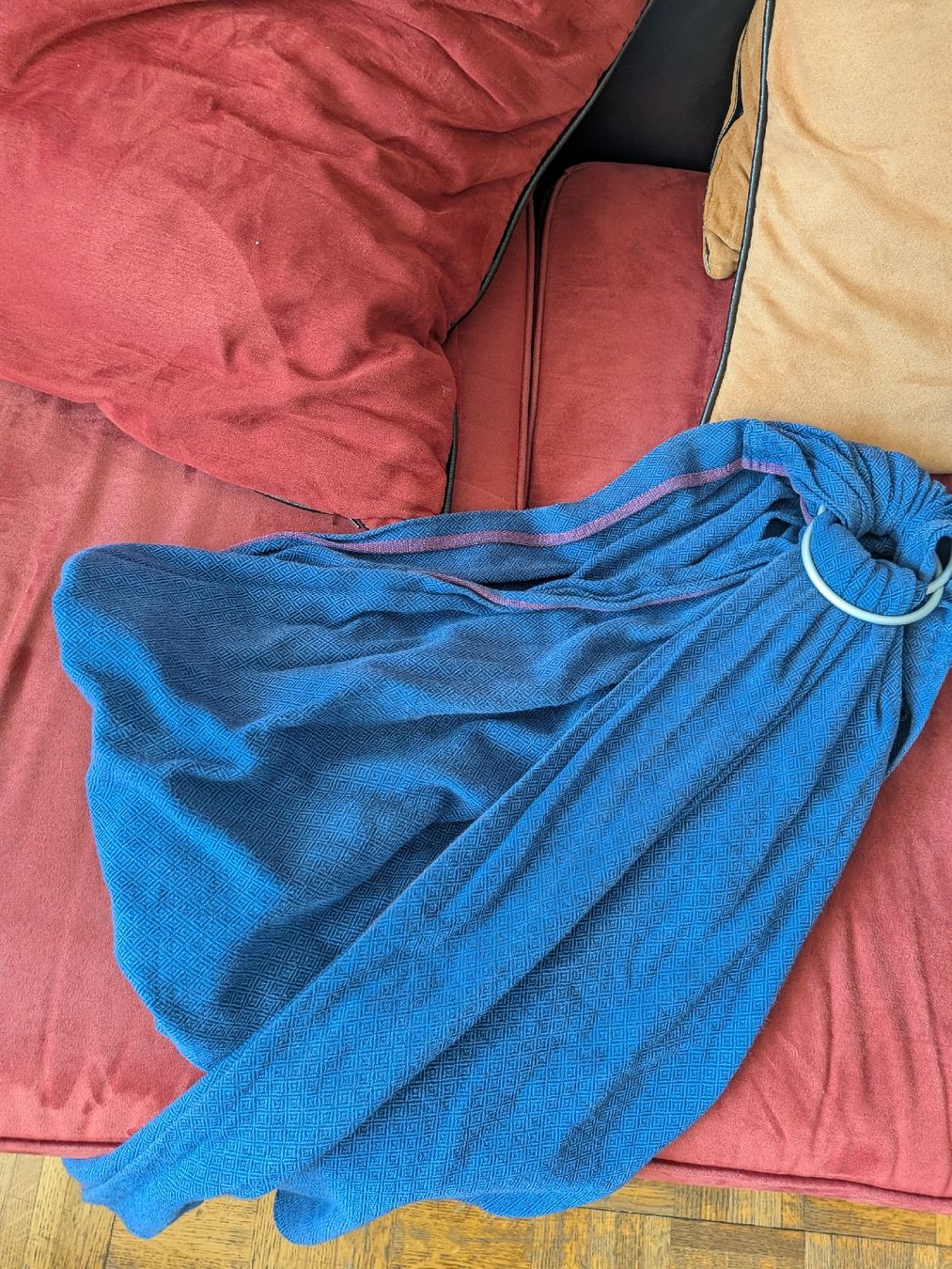 Marsupi portabebè: Blue Ring Sling Baby Carrier  – Nuovo (secondo la descrizione) da Genève venduto da Loloana 2
