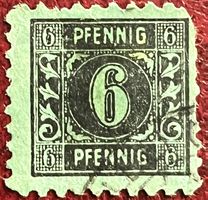 1945 Deutsche - Soviet Briefmarke, 6 Pfennig
