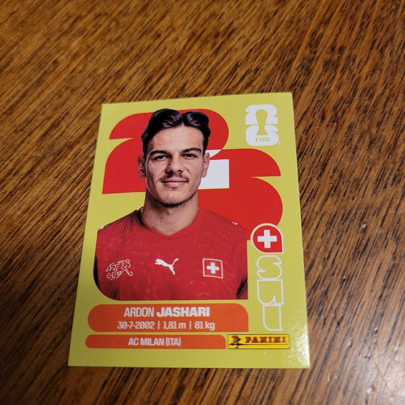 Panini Cartes à collectionner: Panini 26 JASHARI – Neuf (Voir description) à Winterthur par Flomal