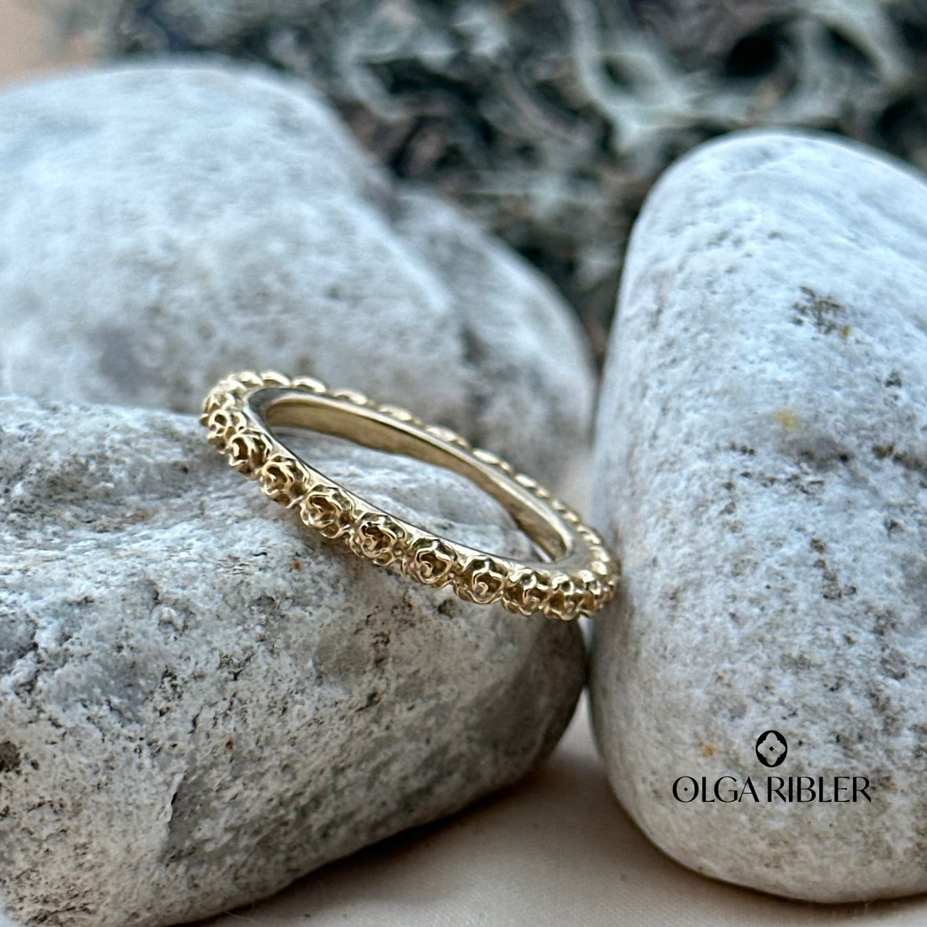 Olga Ribler Bagues: Silber Ring 925 mit Rosenmuster Grösse 58 – Neuf (Voir description) à Luzern par Schmuckoutlet 2