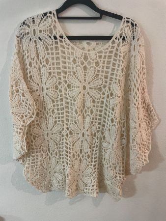 Spitzenoberteil/Strandbluse one size