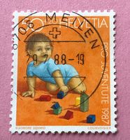 Nr.J 304 Kriechendes Kind Pro Juventute GESTEMPELT 1987  