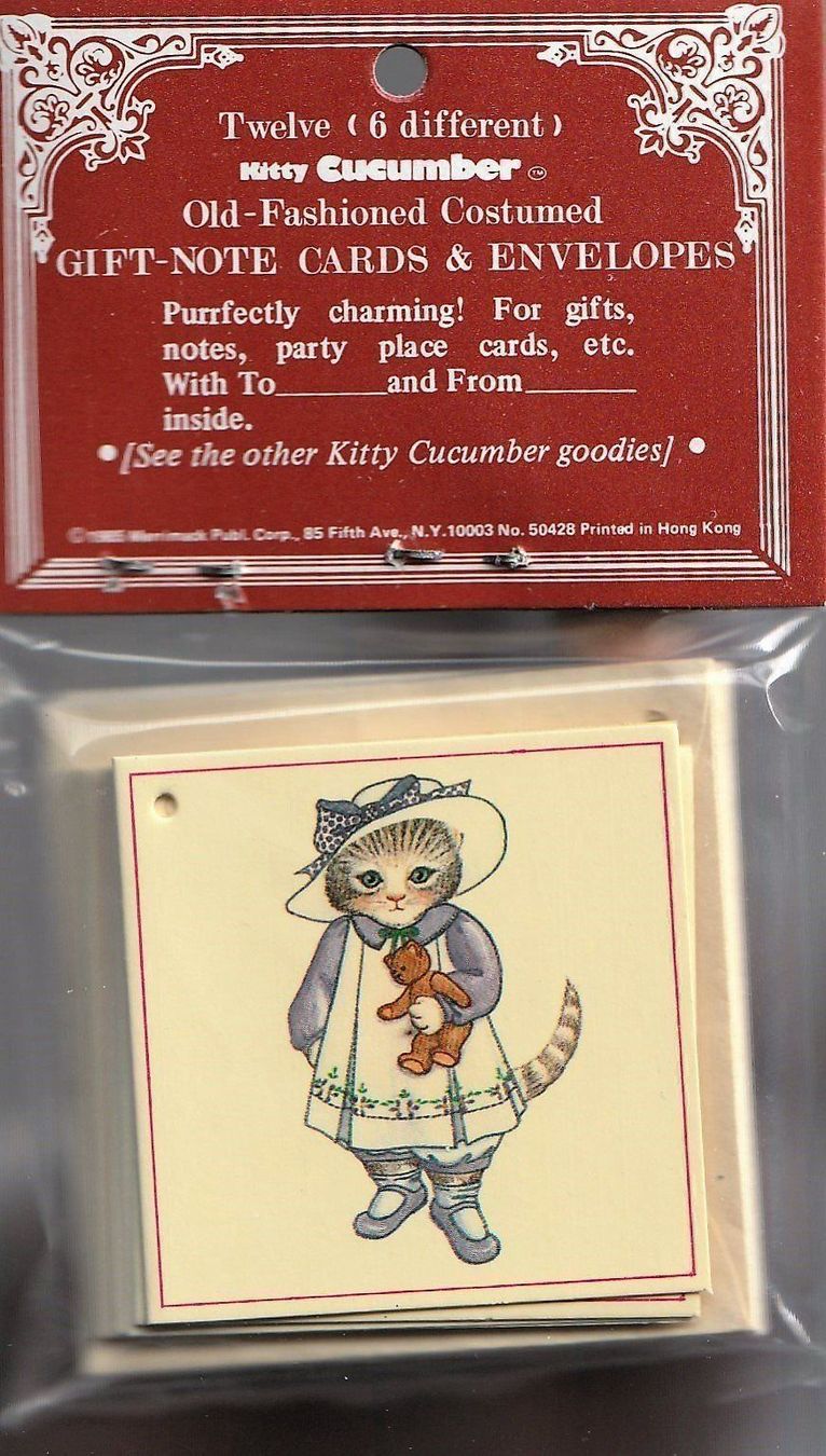 Cartoline: 12 Geschenkanhänger mit Kuvert,  Katzen – Nuovo e nell'imballaggio originale da Kriens venduto da Kraeutergarten 1
