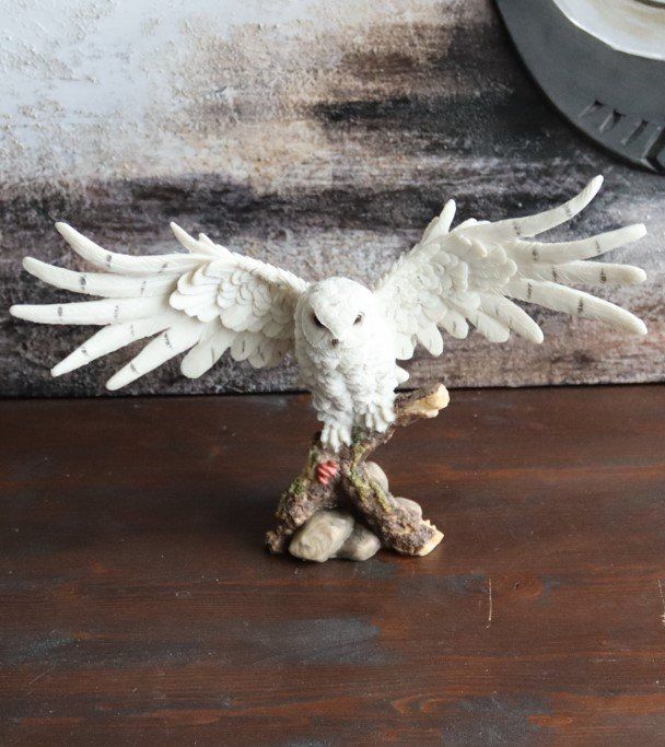 Statuette: Eule auf Baumstamm – Nuovo e nell'imballaggio originale da Menziken venduto da _Goldis_ 5