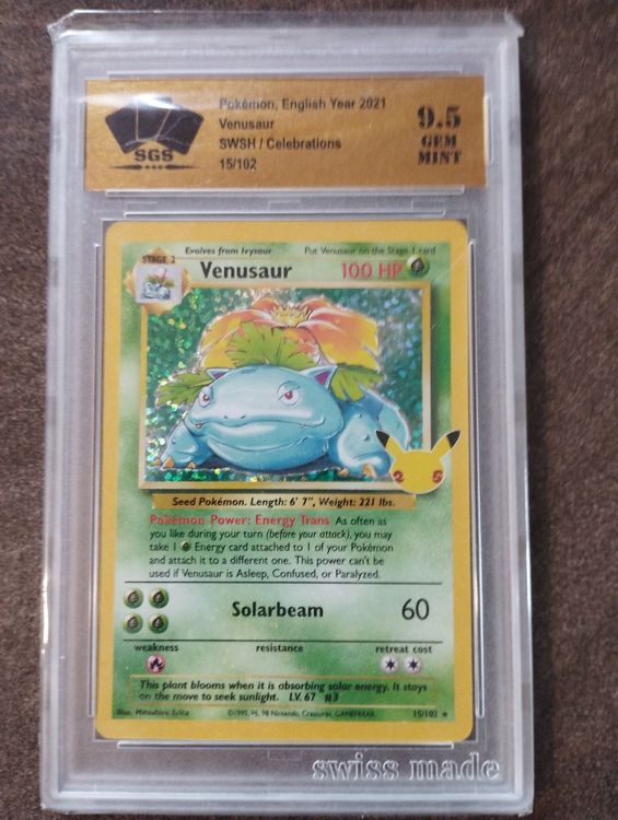 Celebrations venusaur 15/102 SGS Swiss grading 9.5 (Gebraucht) in Vezio ...