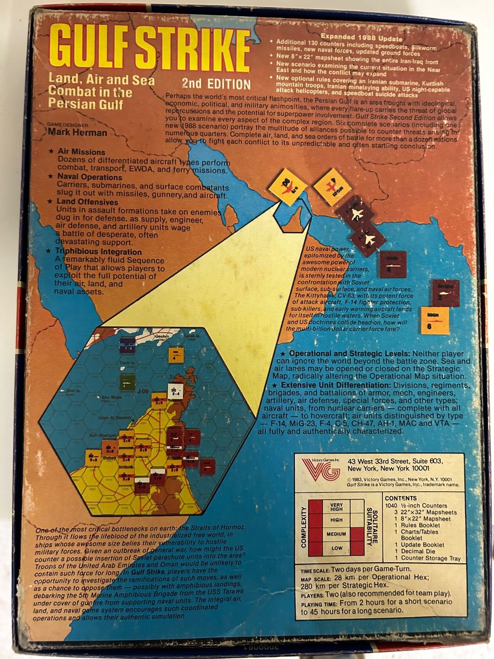 Giochi: Gulf Strike Second 2nd Edition, Victory Games – Usato da Bern venduto da pacolino22 1