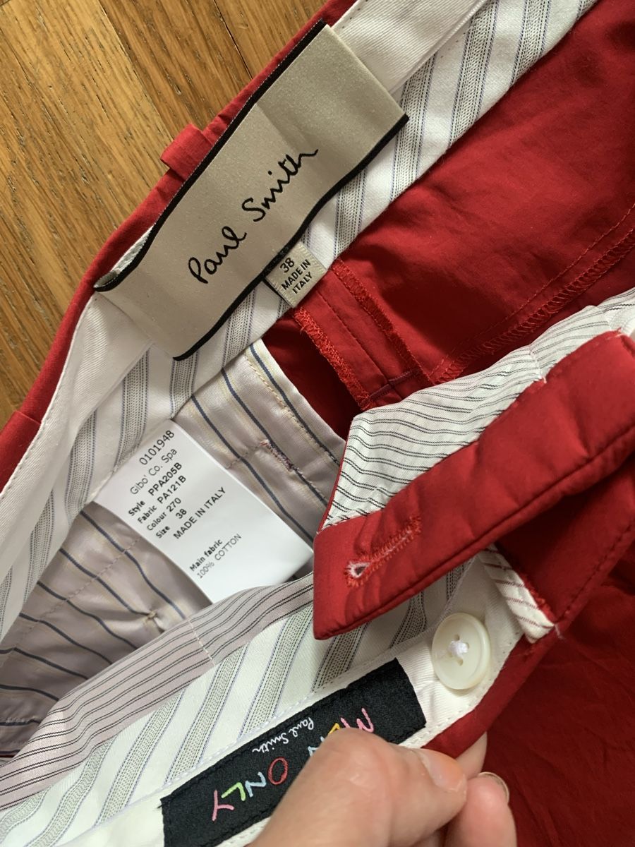 Pantaloni: Paul Smith Hose rot – Usato da Zürich venduto da Nikuska32 5