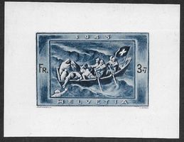 1945: Einzelwert aus dem Spendeblock Nr.W21A ( gelb ) **