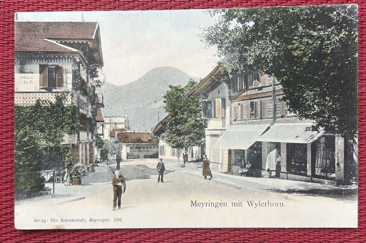 Cartoline postali: Meiringen Dorfpartie  – Usato da Horw venduto da Tellbub