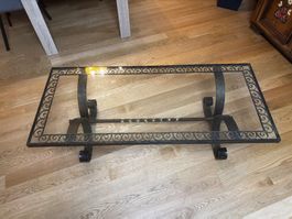 Glastisch - Sofa