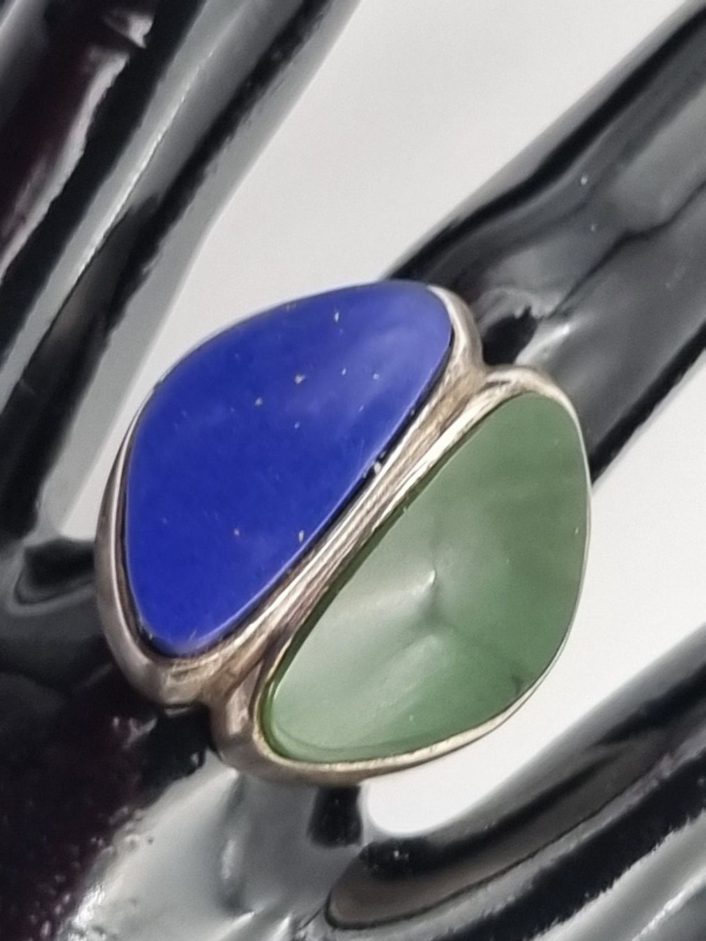 Ringe: Silber Ring mit Jade und Lapis Lazuli – Gebraucht aus Kölliken von ter_lkc7 2