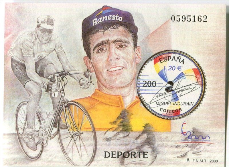 Alle Briefmarken: Block "Radsport". Spanien. – Neu und originalverpackt aus Basel von Butsch5