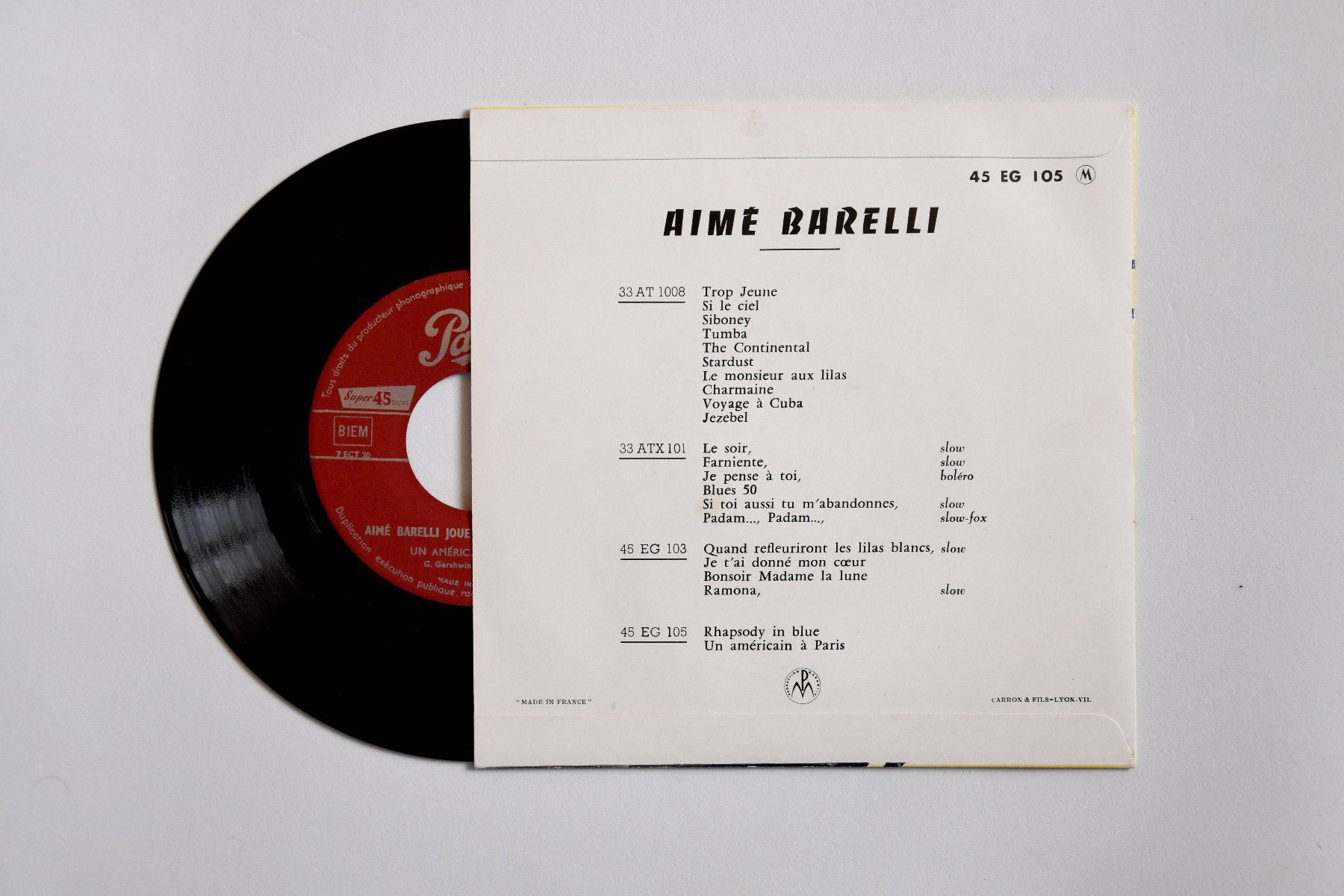 Schallplatten: Aimé Barelli joue George Gershwin – Gebraucht aus Belmont-sur-Yverdon von ag97 1