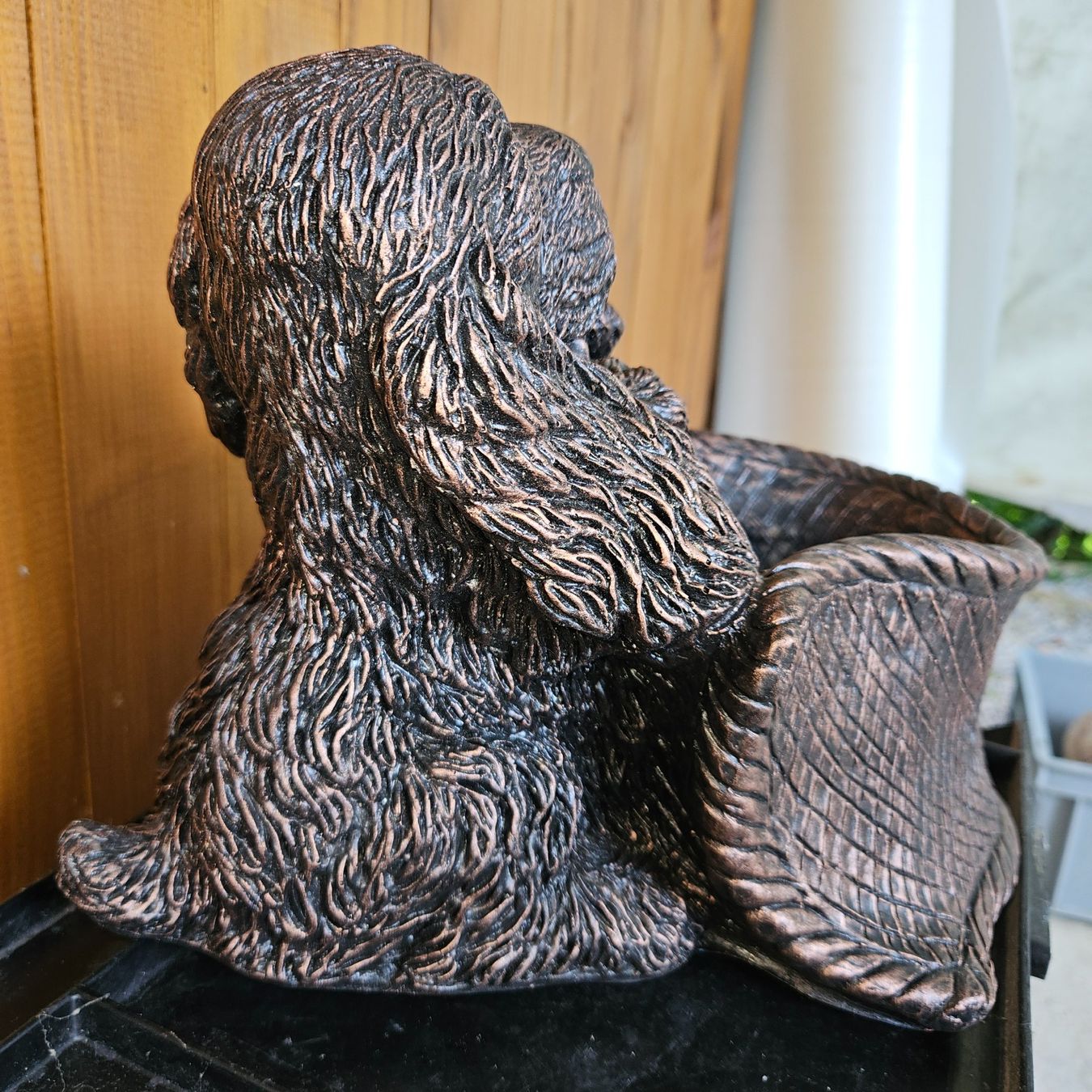 Statuette: Hund mit Korb Dekoration Gartenfigur Gibs oder Kunstgibs neu – Nuovo (secondo la descrizione) da St.Gallenkappel venduto da RocknSkull 3