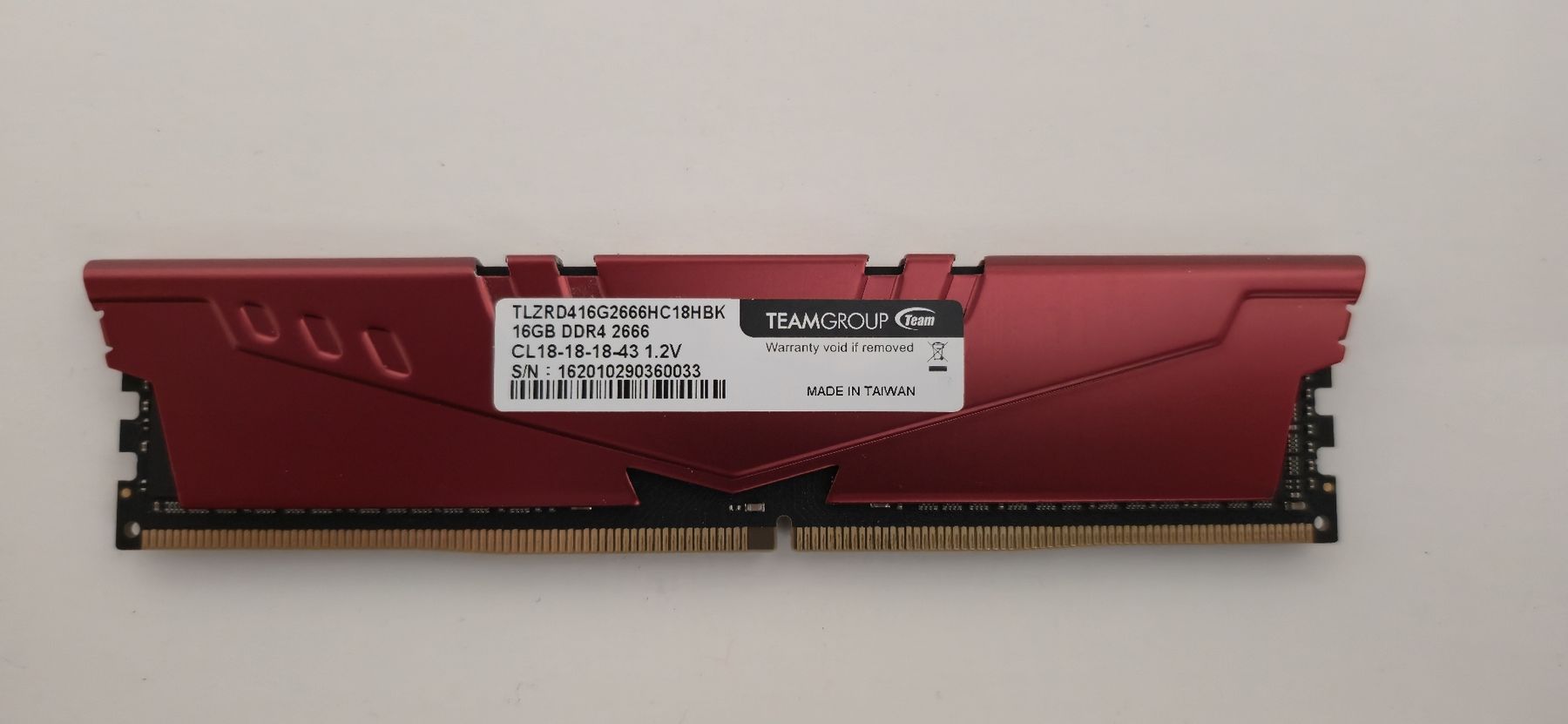Memoria / RAM: TEAMGROUP 16GB DDR4-2666Mhz – Usato da Goldswil venduto da mukic