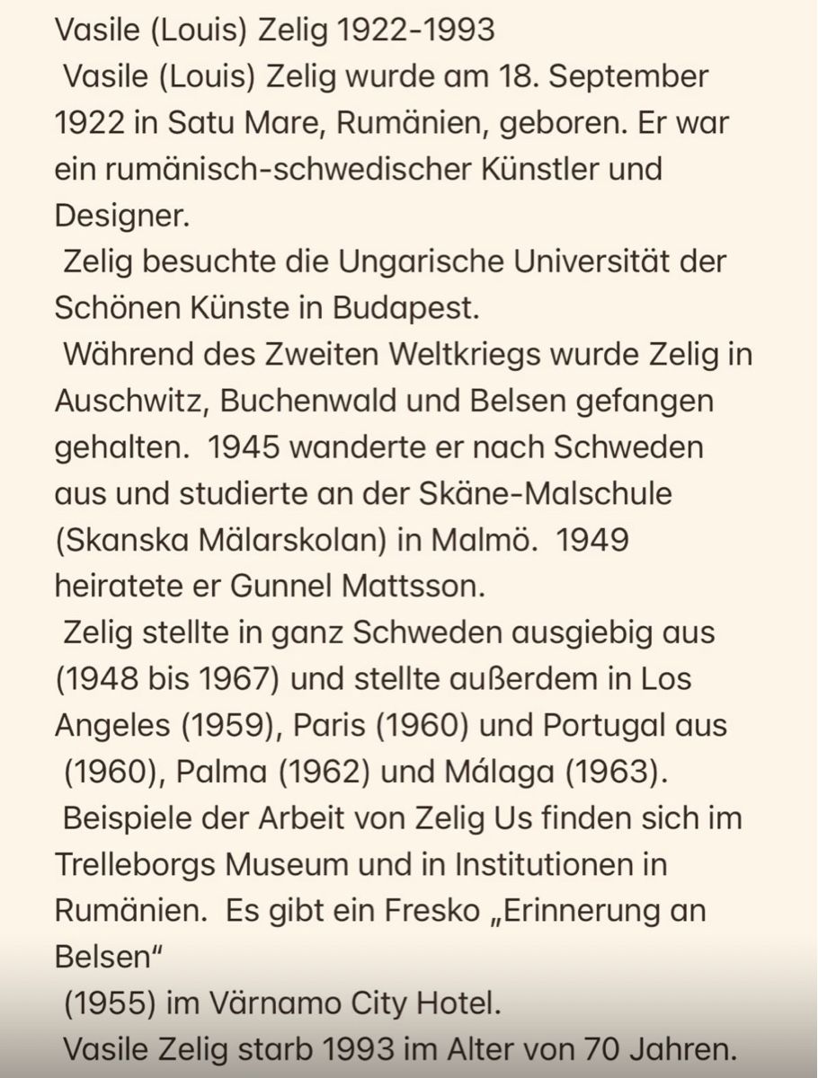 Dipinti: Zelig Louis Vasile (1922-1993) – Usato da Grosshöchstetten venduto da Perle1951 4