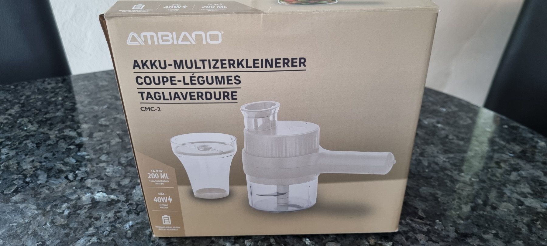 Ambiano Elettrodomestici da cucina: Ambiano Akku-Multizerkleinerer CMC-2 neu – Nuovo (secondo la descrizione) da egliswil venduto da Maggy6
