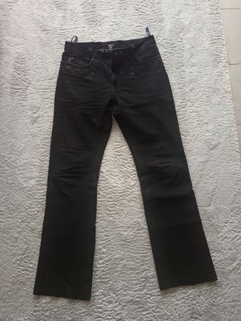 Motorrad Lederhose Spirit Motors Gr. 52 schwarz/ dunkelbraun