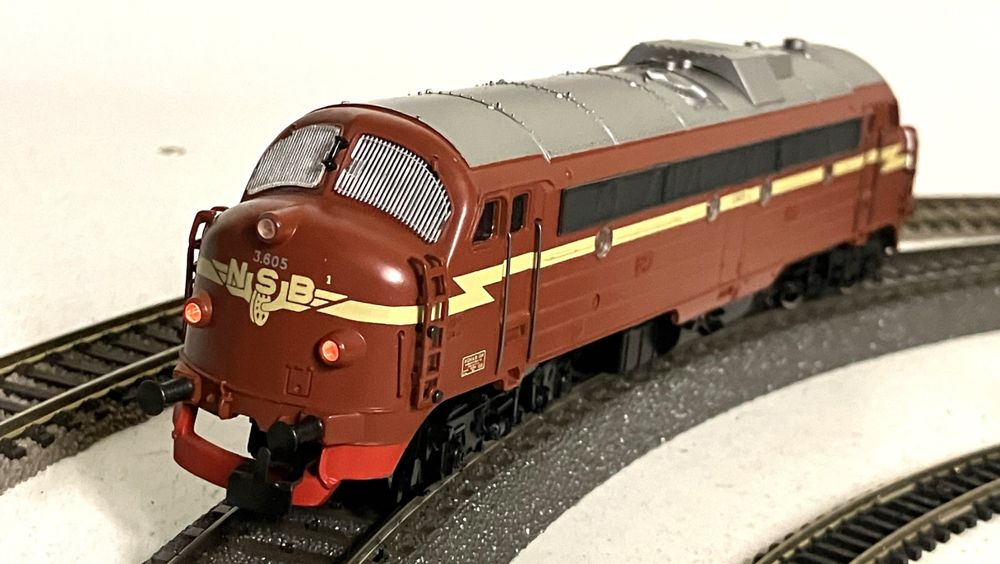 Locomotive Märklin 3143 Diesel DI 3 NSB - Échelle HO, Analogique, AC - 1966