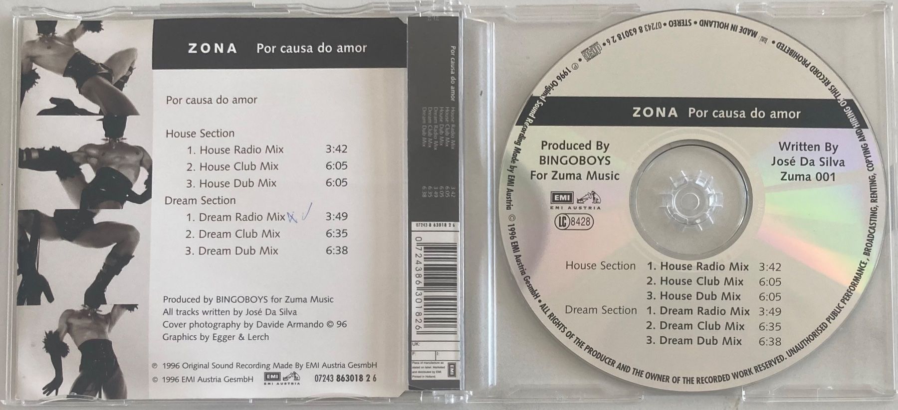CD: ZONA - POR CAUSA DO AMOR – Usato da Poliez-Pittet venduto da Newtown-Records 1