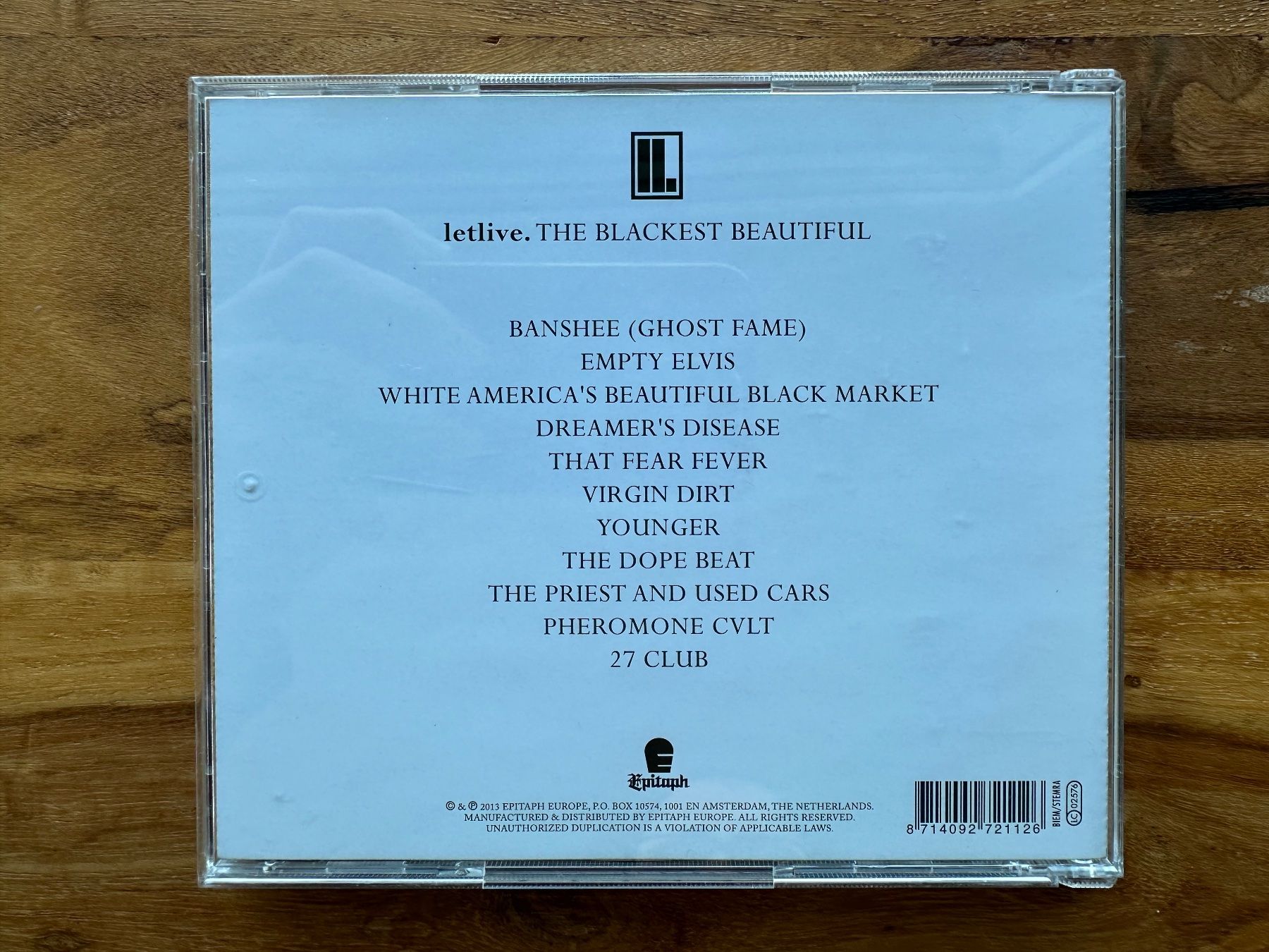 CDs: Letlive - The Blackest Beautiful (CD Post-Hardcore) – Gebraucht aus Horgen von flyingpenguin2000 2