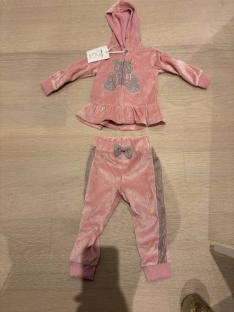 Mädchen Trainingsanzug rosa mit Teddy Grösse 68 neu