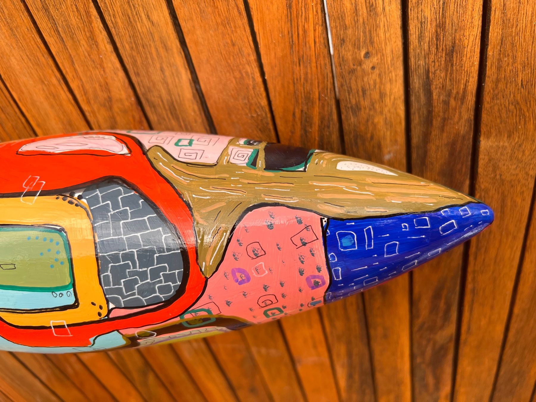 Sculture & Statue: Dekorative Holzskulptur, Handbemalt, Kunstobjekt – Nuovo e nell'imballaggio originale da Kreuzlingen venduto da eszanza 6