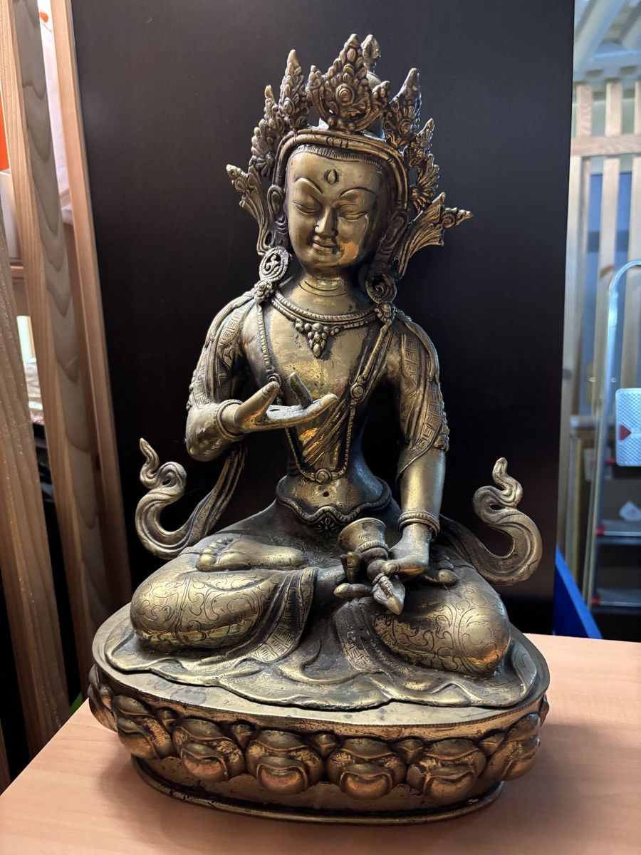 Sculture & Statue: Sitzender Buddha aus Messing - Einzelstück – Usato da Stallikon venduto da Micha32