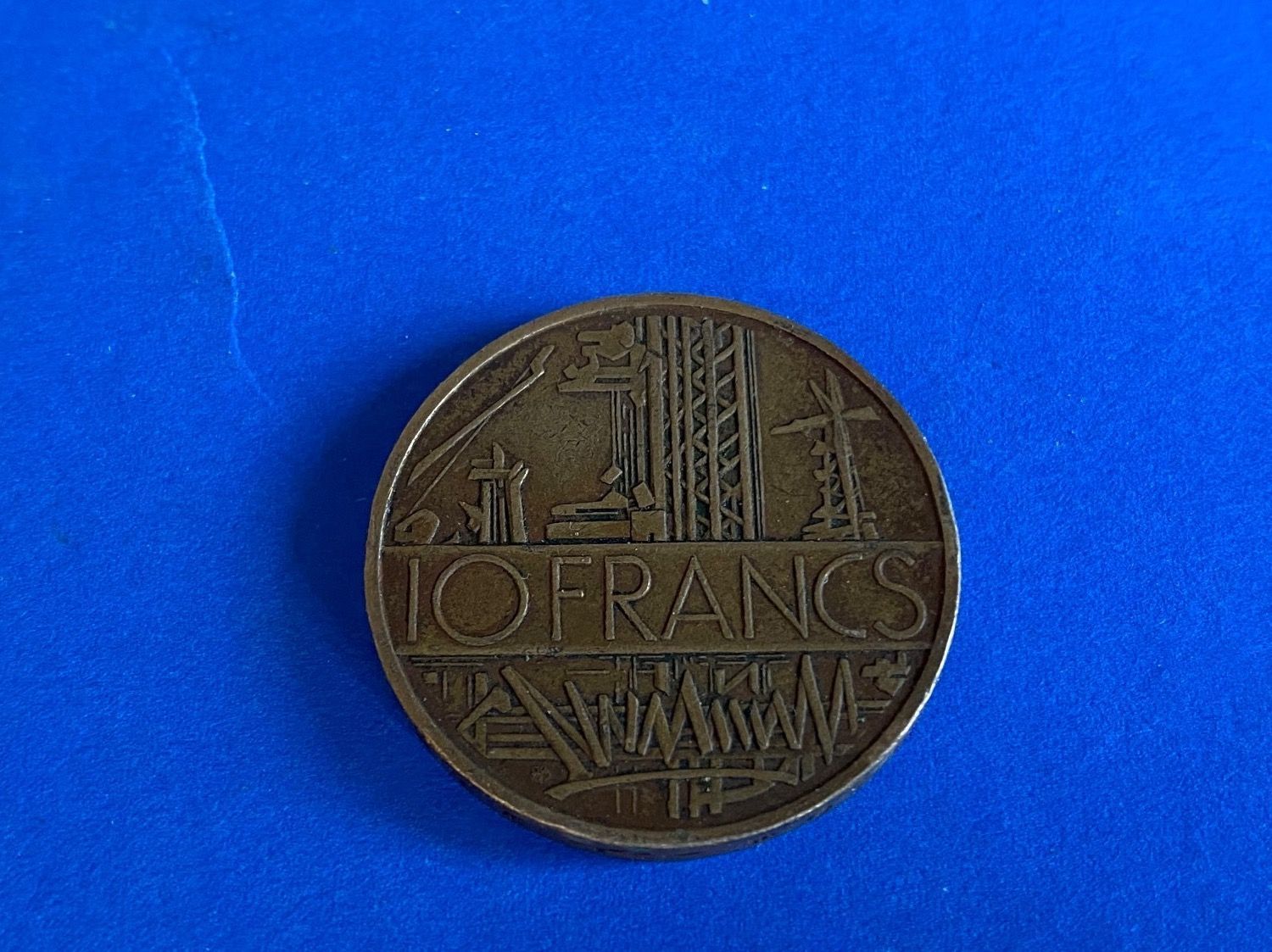 Alle Münzen: 10 FRANCS, FRANCE, 1976 – Gebraucht aus Leysin von geomamar 1